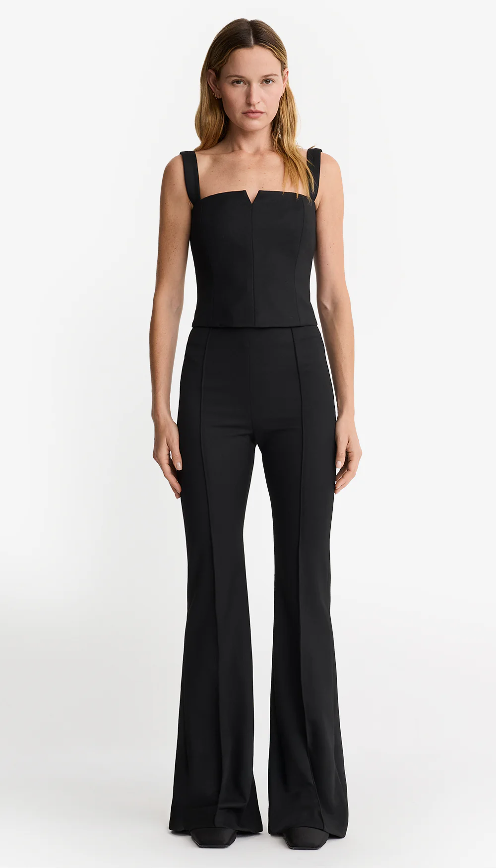 Pintuck Flare Pant