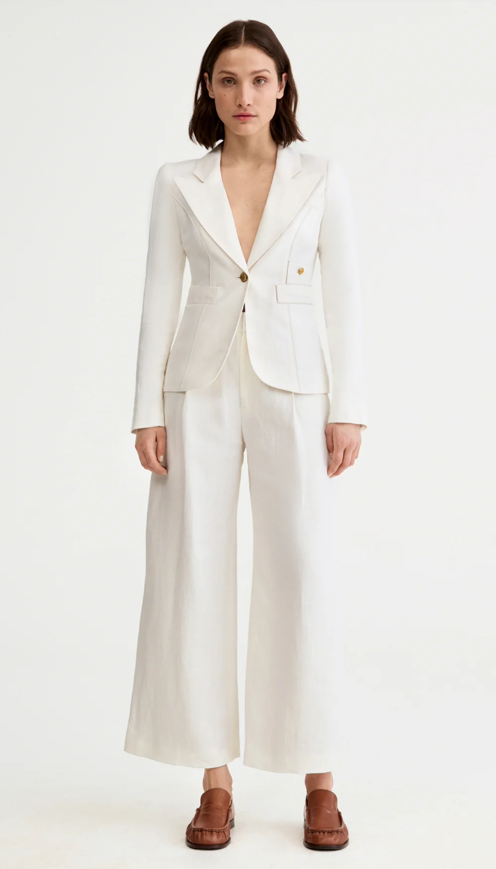 Linen Classic Duchess Blazer - Image 2