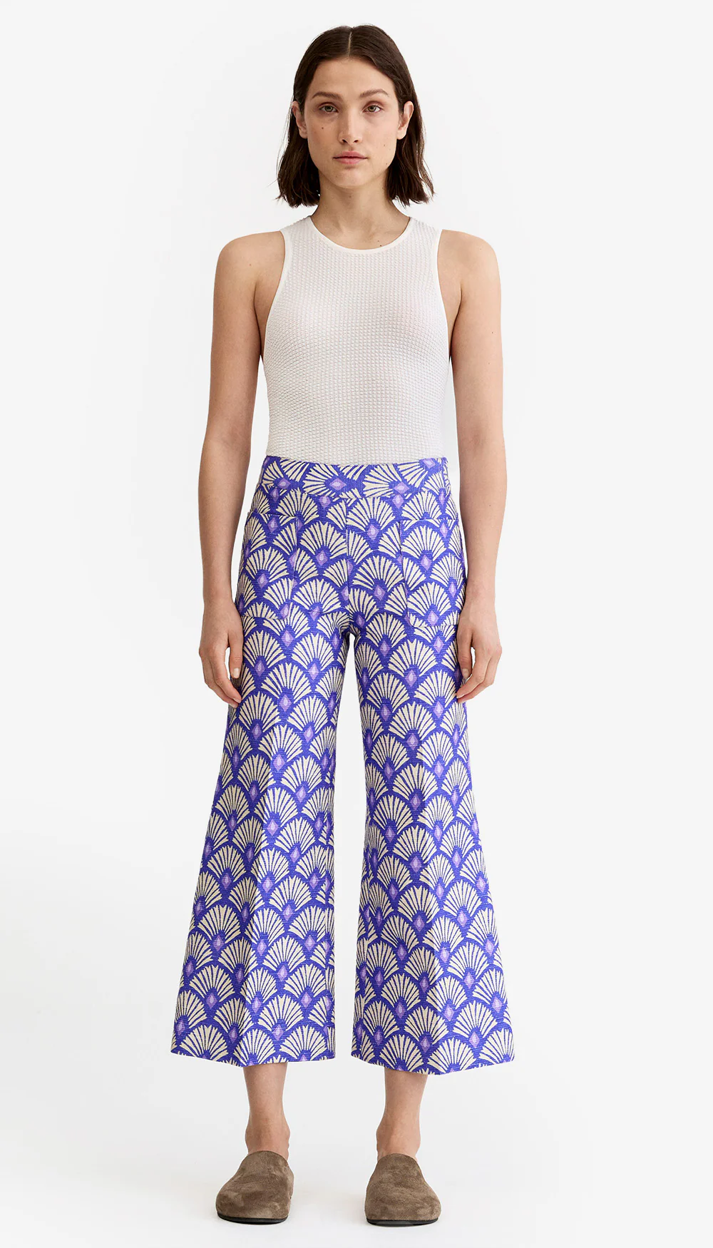 Cropped Patch Pocket Pant