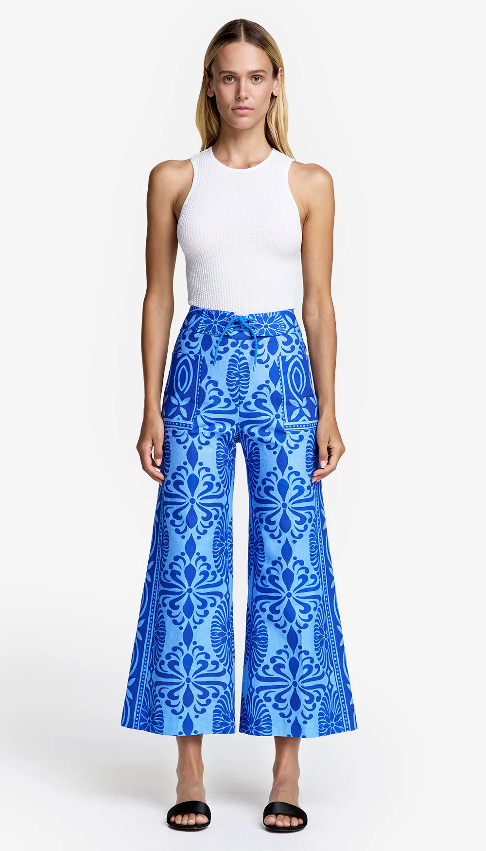 Cropped Patch Pocket Surf Pant