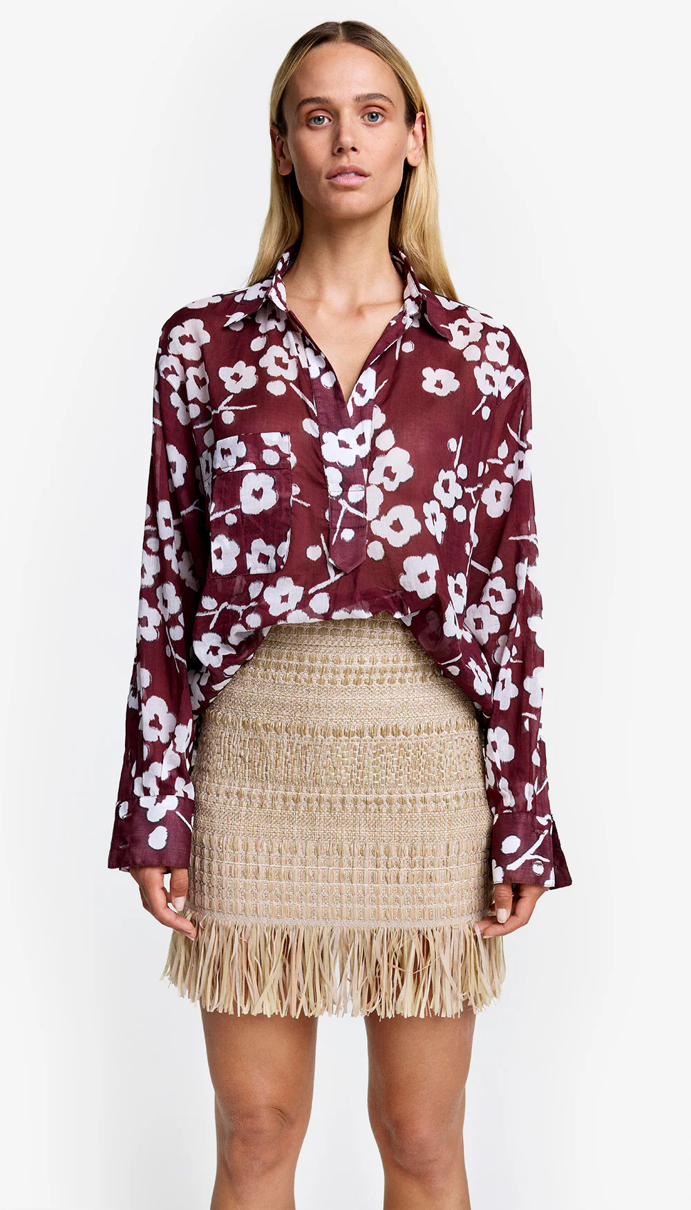 Fringe Mini Skirt - Image 2