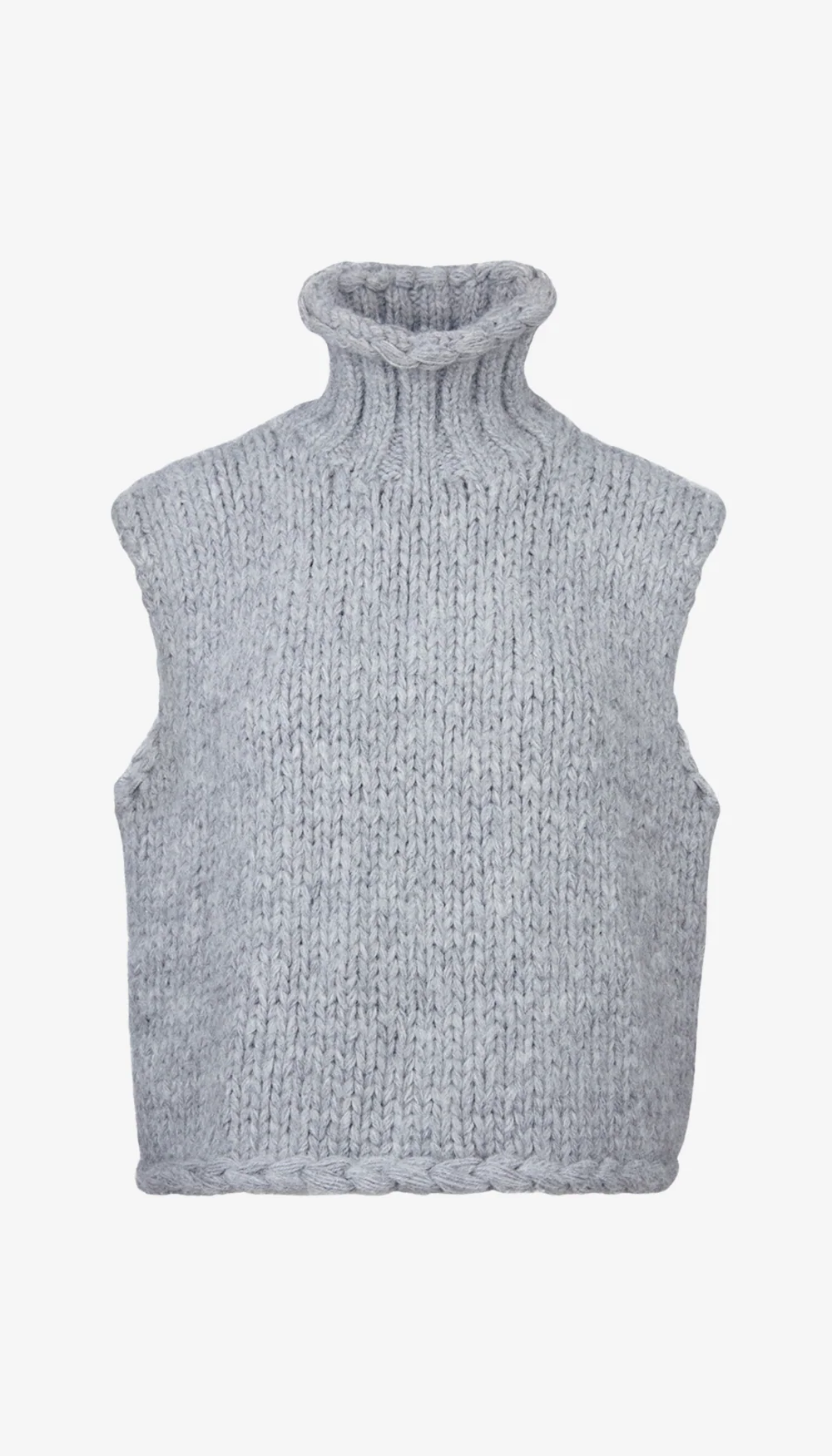 Handknit Sleeveless Turtleneck - Image 3