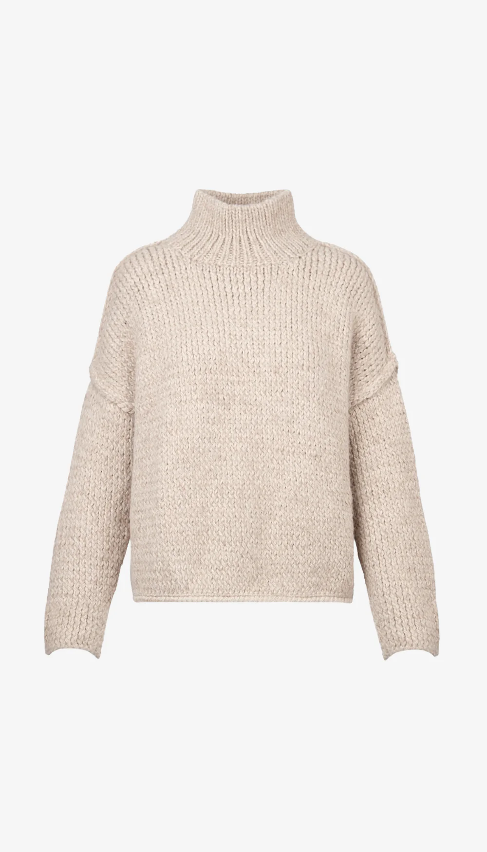Reverse Seam Turtleneck Sweater - Image 3